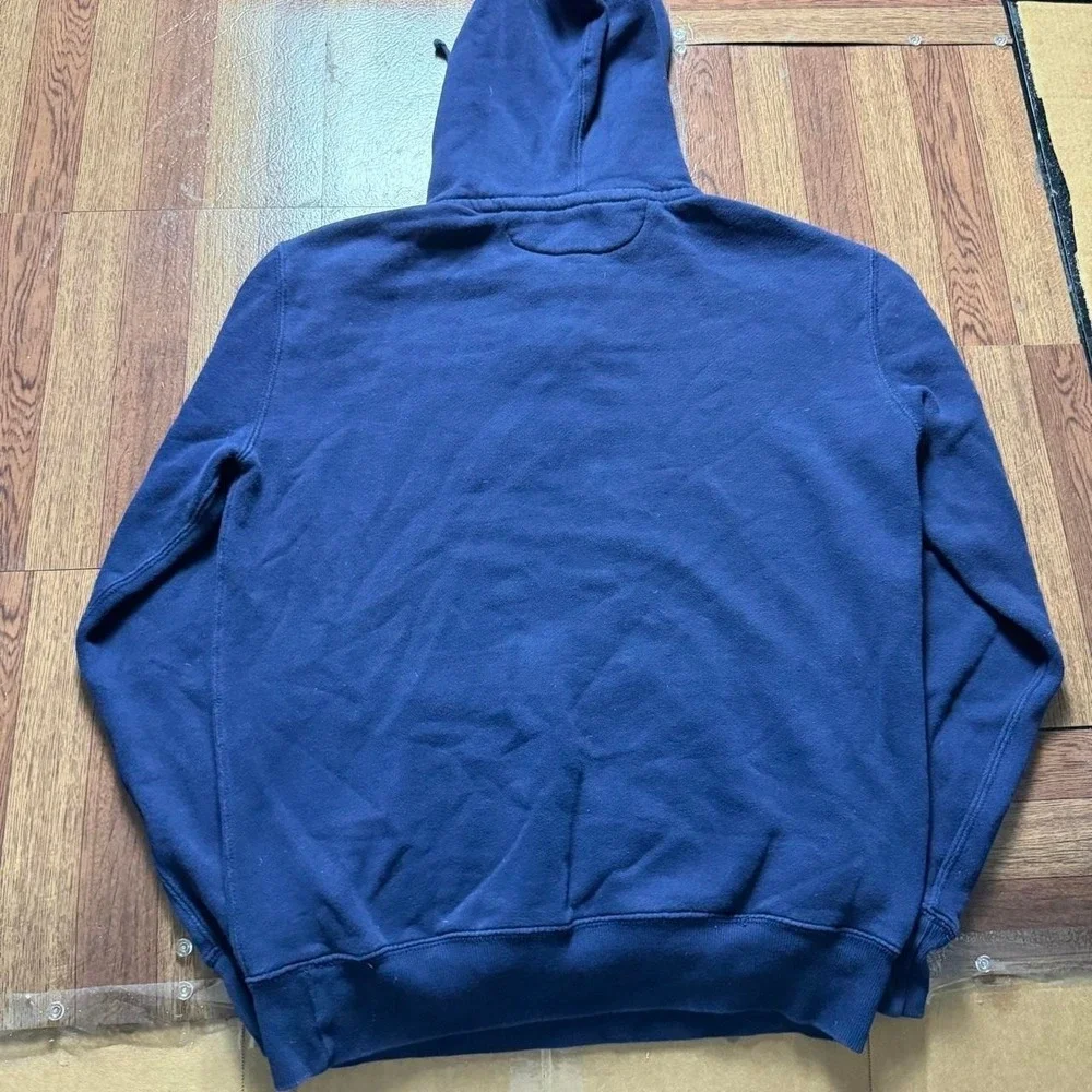 Polo Ralph Lauren Blue Y2k Fleece Phillie Quarter Zip Hoodie Small